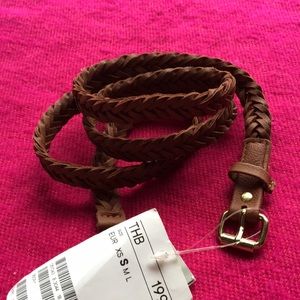 H&M Woven Belt - tan - small